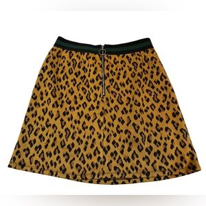 THML Cheetah Animal Print Mini Skirt Sz‎ Medium